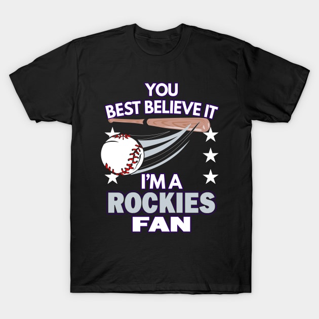 Colorado Rockies Fan - Baseball | MLB T-Shirt by Moonsmile Products